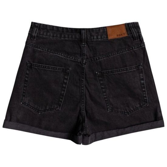 Roxy Γυναικείο σορτς Here Its Me Black - Mom Fit Denim Shorts